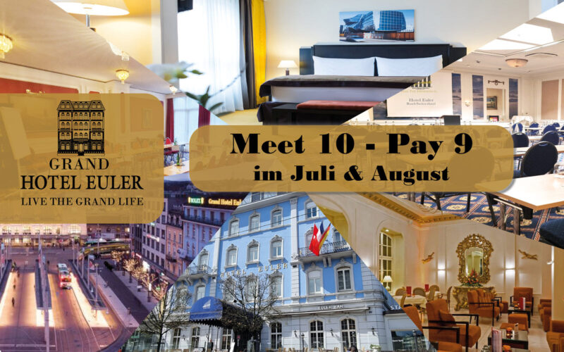Meet 10 Pay 9 Seminar Special - Hotel Euler Basel