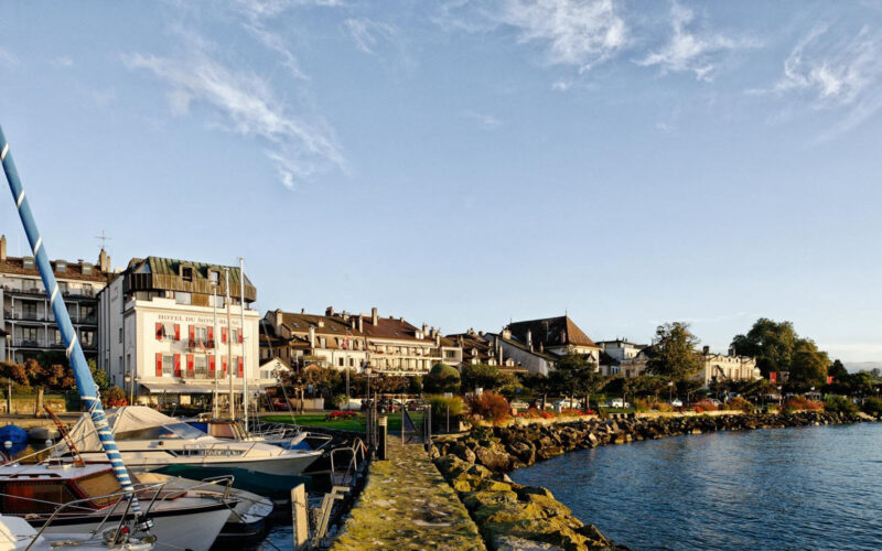Ausgezeichnet schlafen im Romantik Hotel Mont Blanc au Lac, Morges